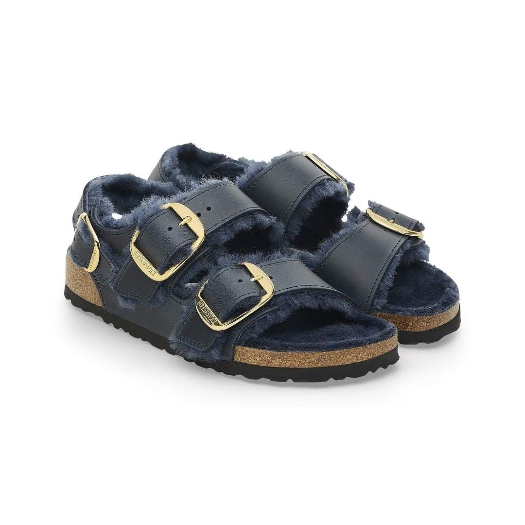 Milano Big Buckle Shearling