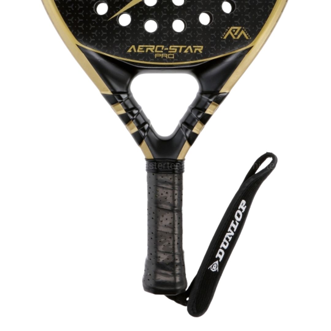Dunlop Aero-Star Pro Unisex Padel Racket -Black/Gold