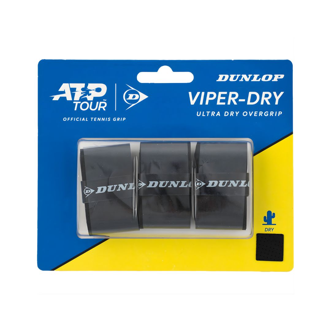 Gecko-Tac Overgrip Black 3 Pack