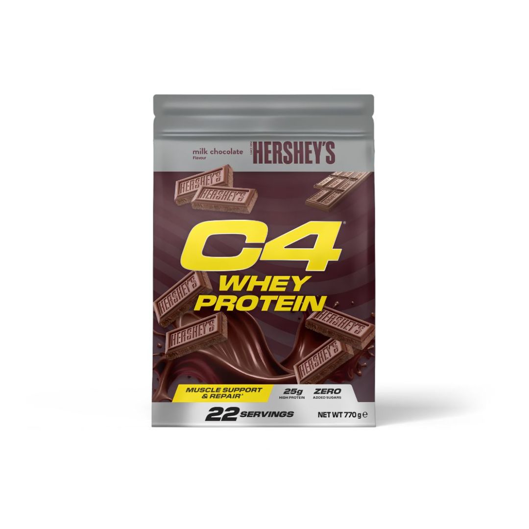 C4 Whey Protein Powder Hershey's Milk Chocolate 22 Servings