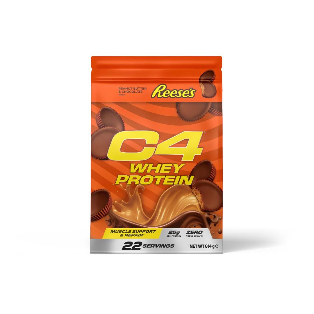 C4 Whey Protein Powder Reese's Peanut Butter Chocolate 22 Servings