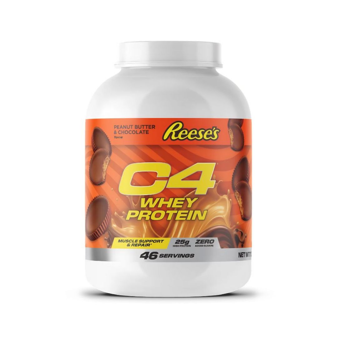 C4 Whey Protein Powder Reese's Peanut Butter Chocolate 46 Servings