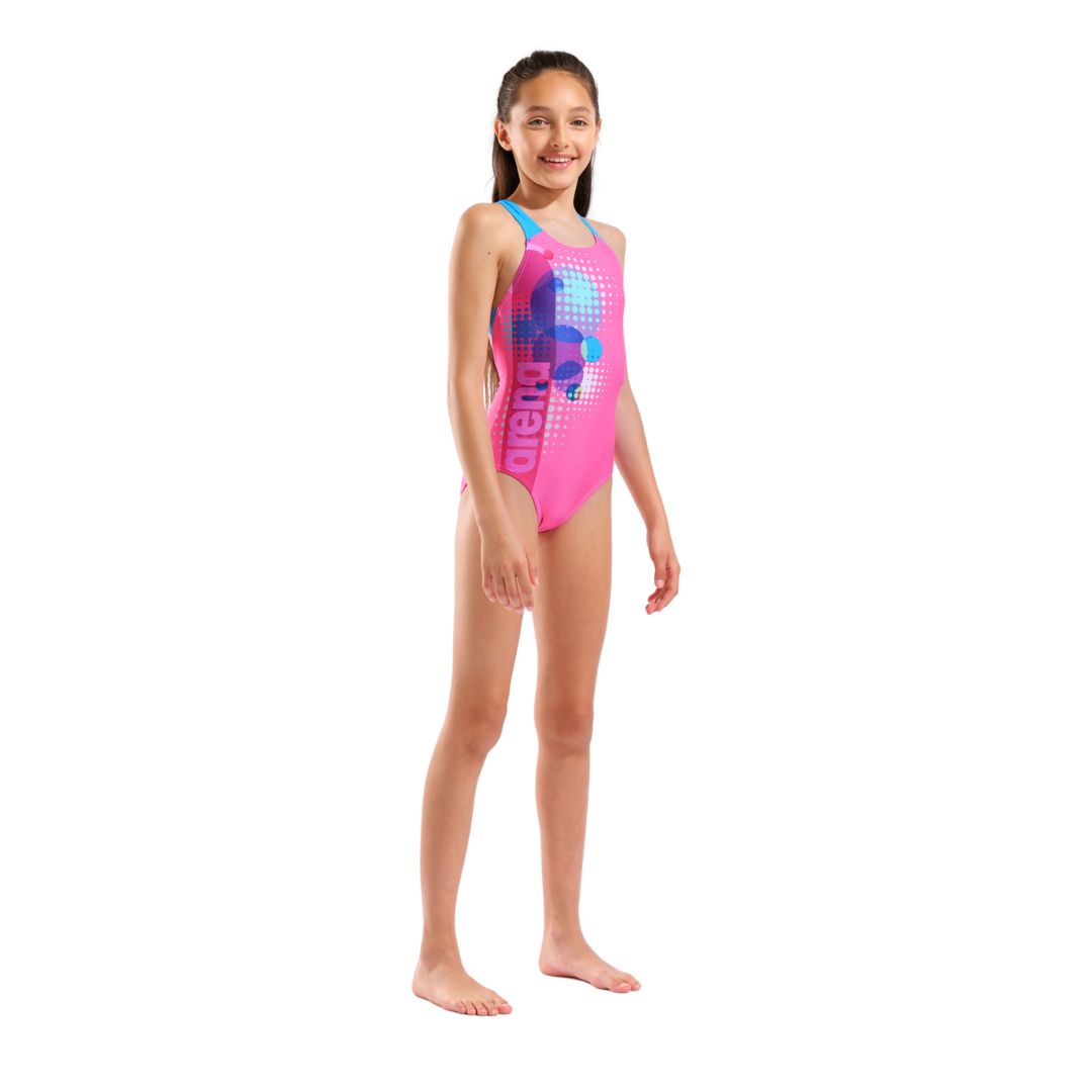 Dots Print Swim Pro Back Swimsuit