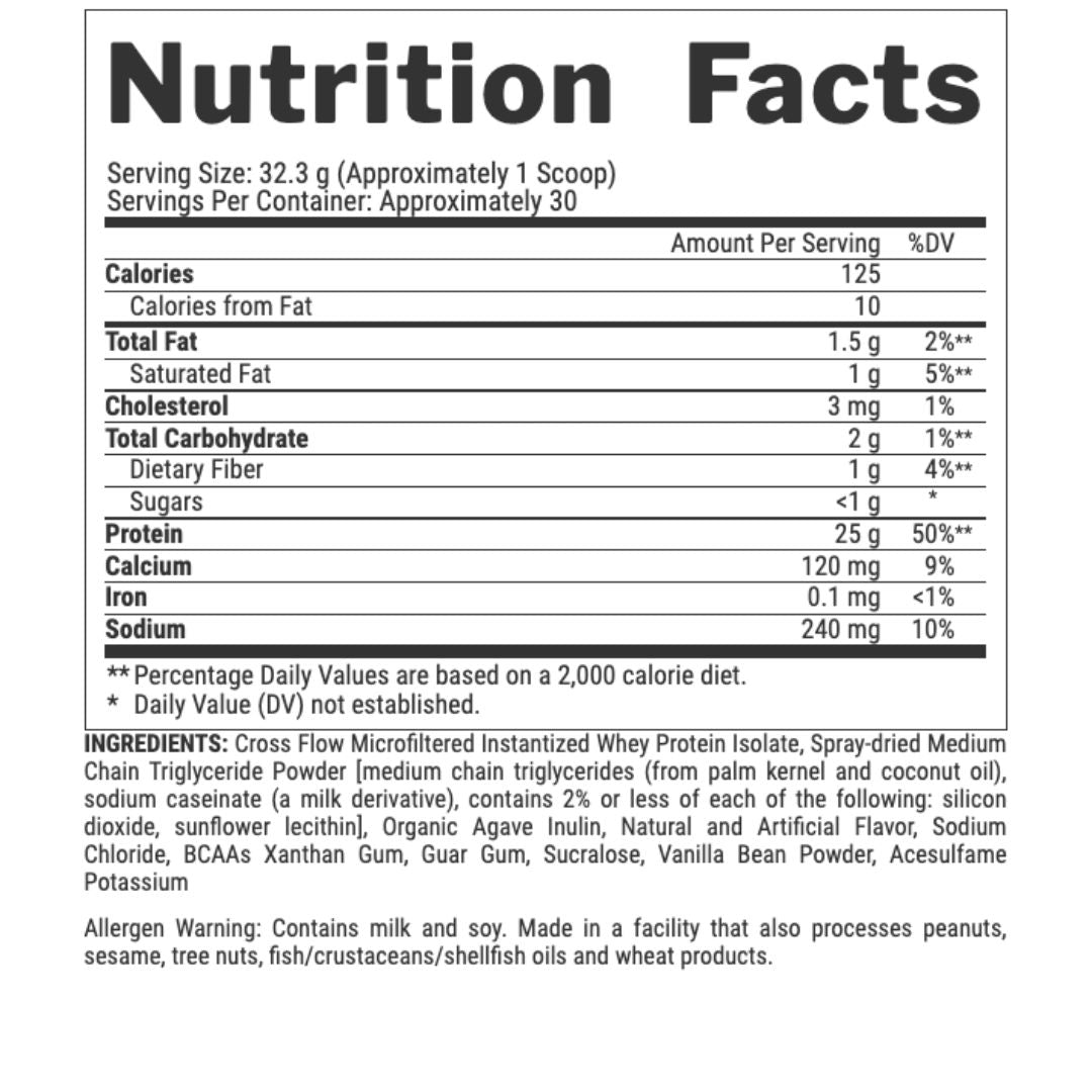 Iso fit 1 Kg Vanilla Ice Cream 30 Servings Protein Powder