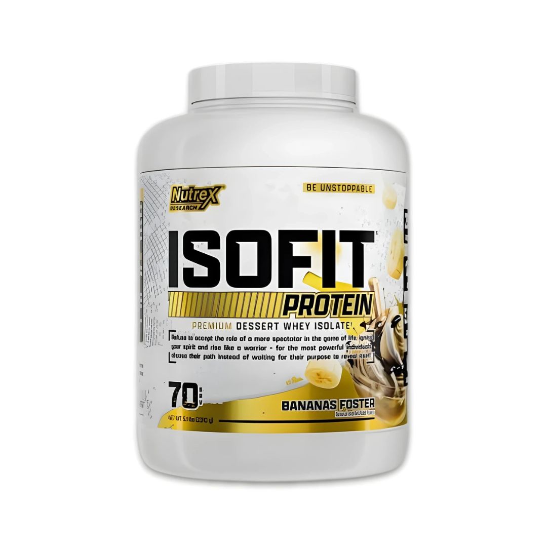 Iso Fit Whey Protein Isolate 5 lbs - vanilla bean ice cream   - 70 Servings