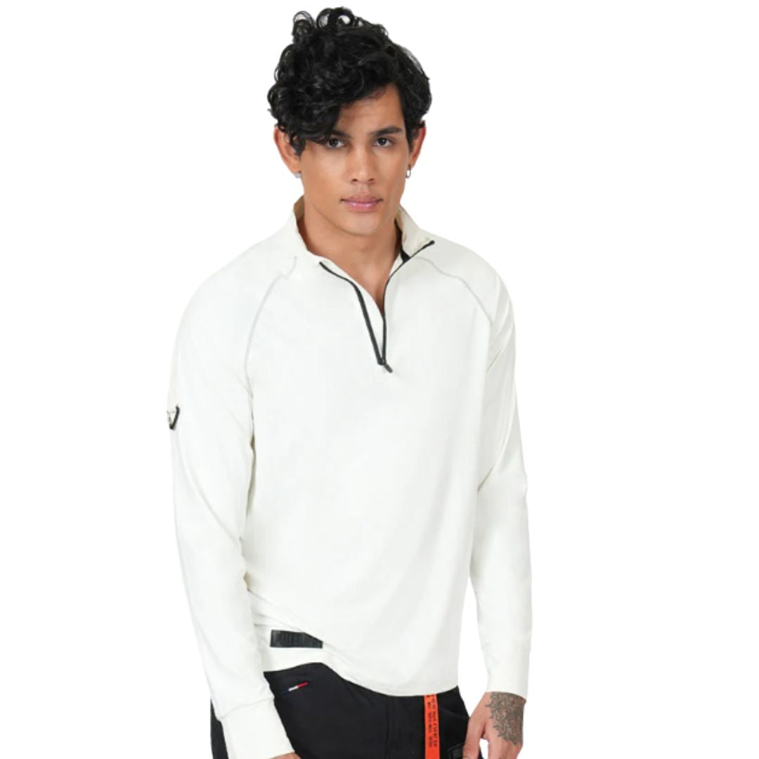 Half Zip Long Sleeve T-shirt