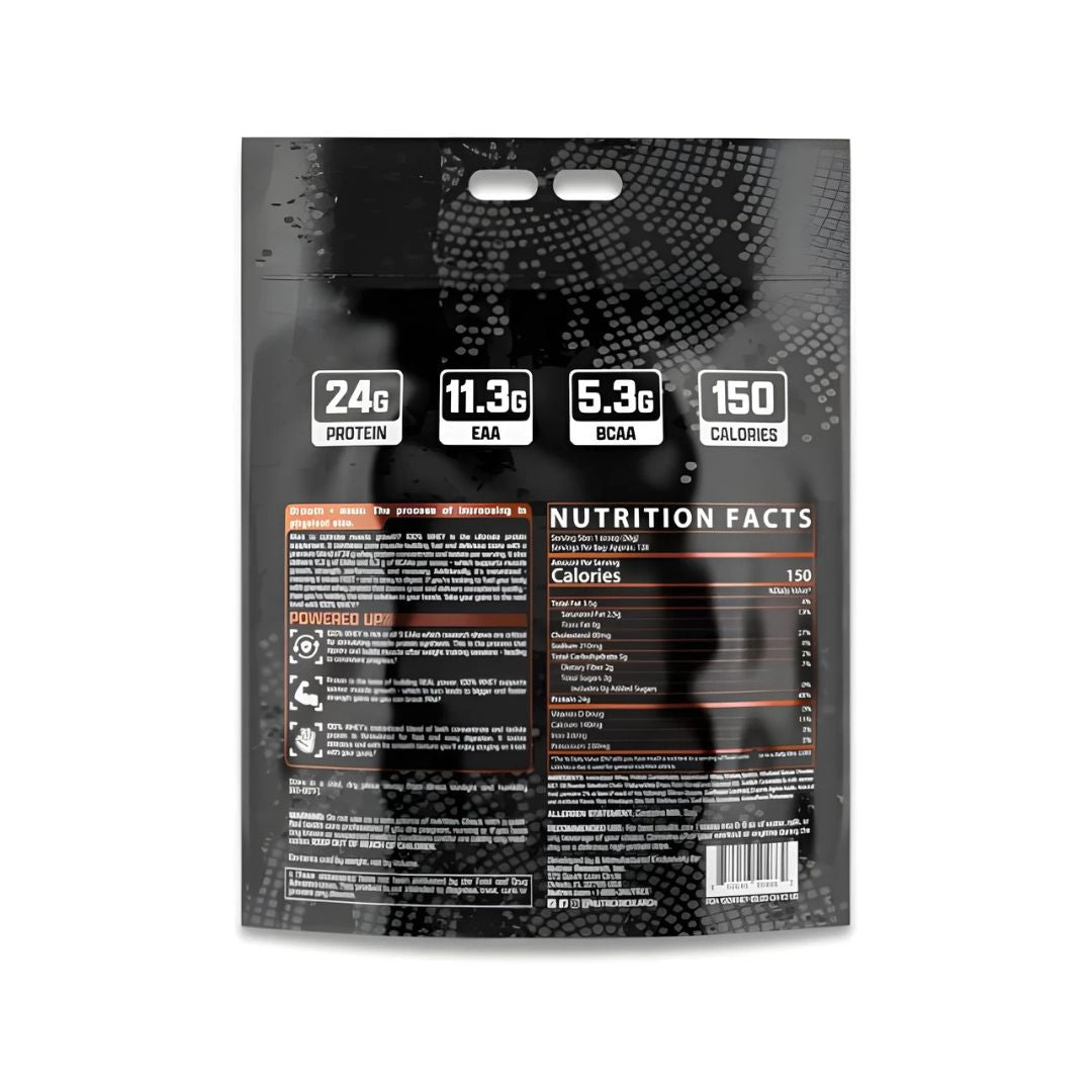 مسحوق بروتين مصل اللبن 100% من Nutrex، وزن 10 أرطال - 128 حصة - لنمو العضلات والتعافي