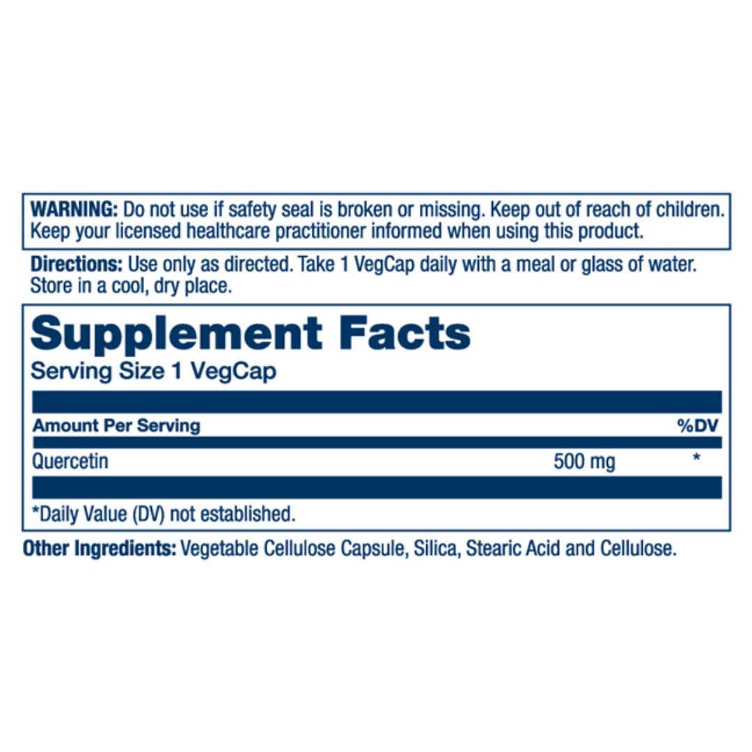 Quercetin 500mg VegCaps - 180 Capsules