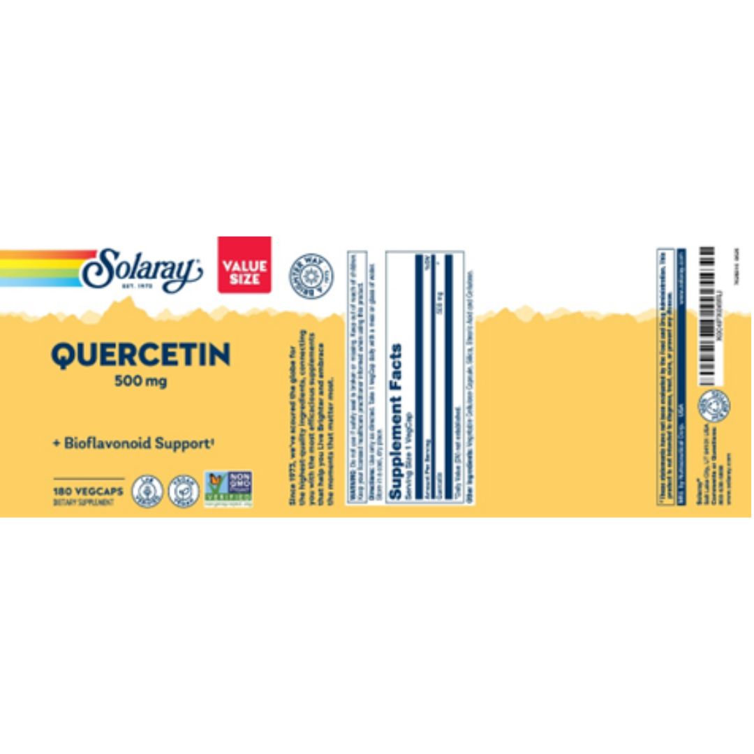 Quercetin 500mg VegCaps - 180 Capsules