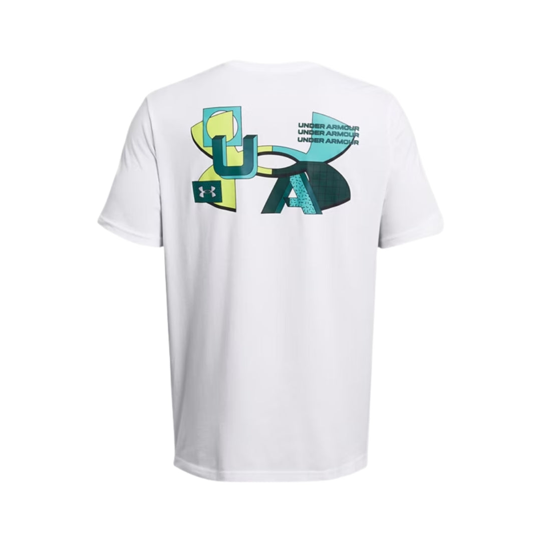 Color Block Logo Left Chest Short Sleeve T-shirt