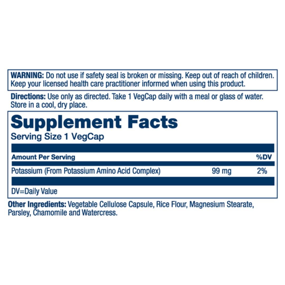 Potassium 99mg VegCaps - 100 Capsules