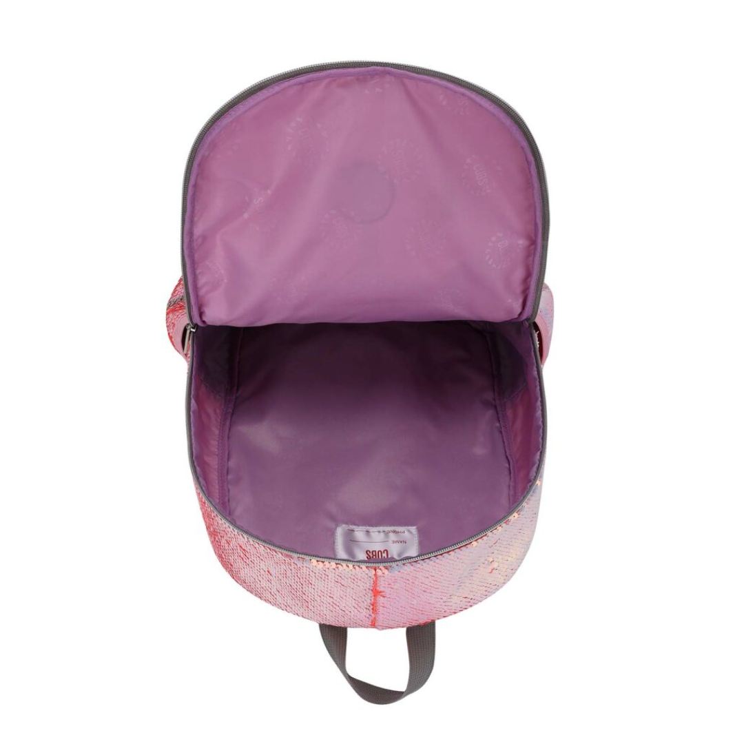 Unicorn Lashes Glitter Pocket Pink Sequin Backpack