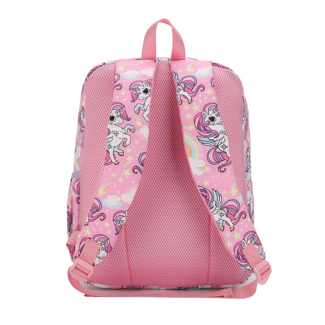 Baby Pink Unicorn & Rainbows Backpack