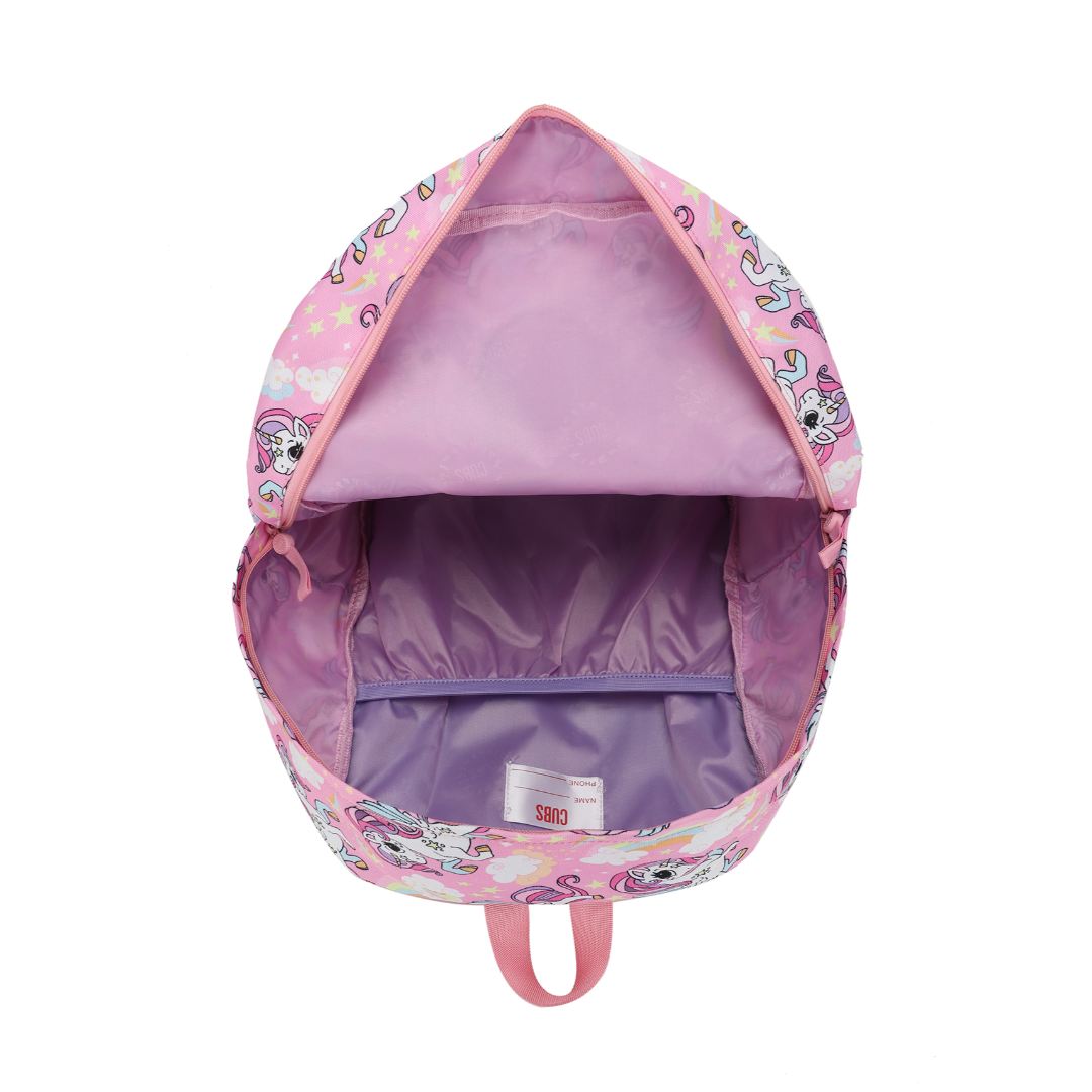 Baby Pink Unicorn & Rainbows Backpack