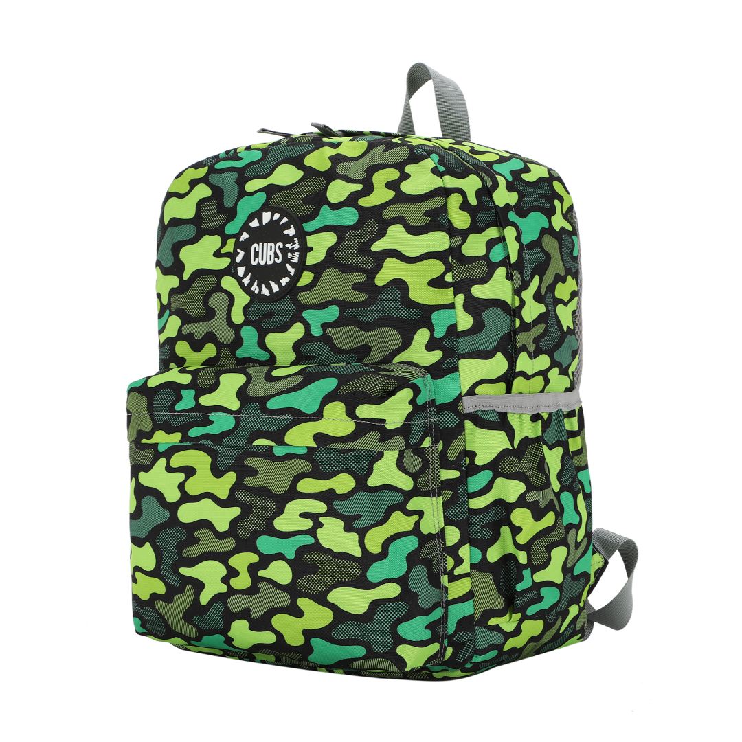 Neon Green Camo Backpack