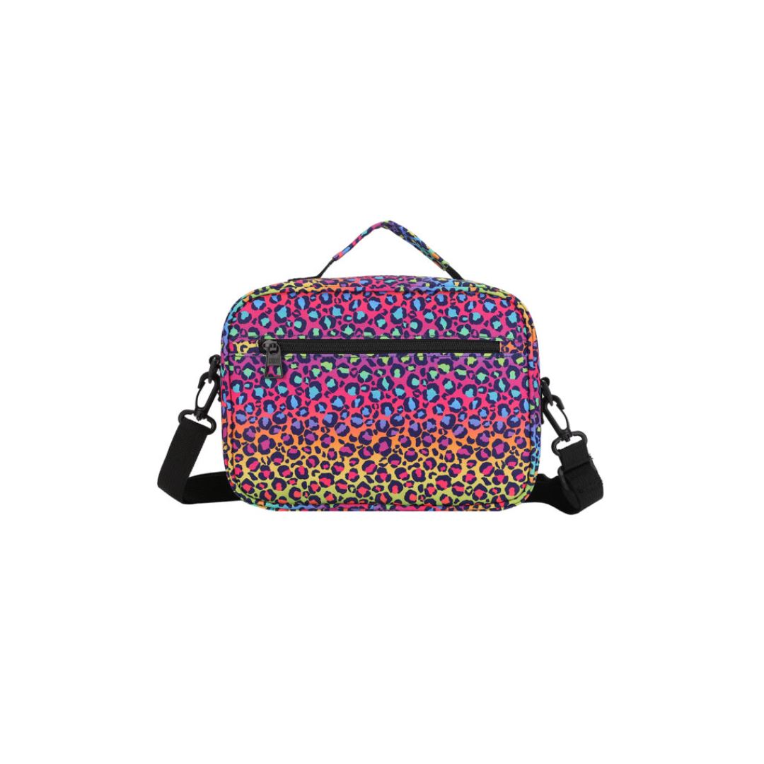 Junior Student Backpack Rainbow Leopard Lunch Bag