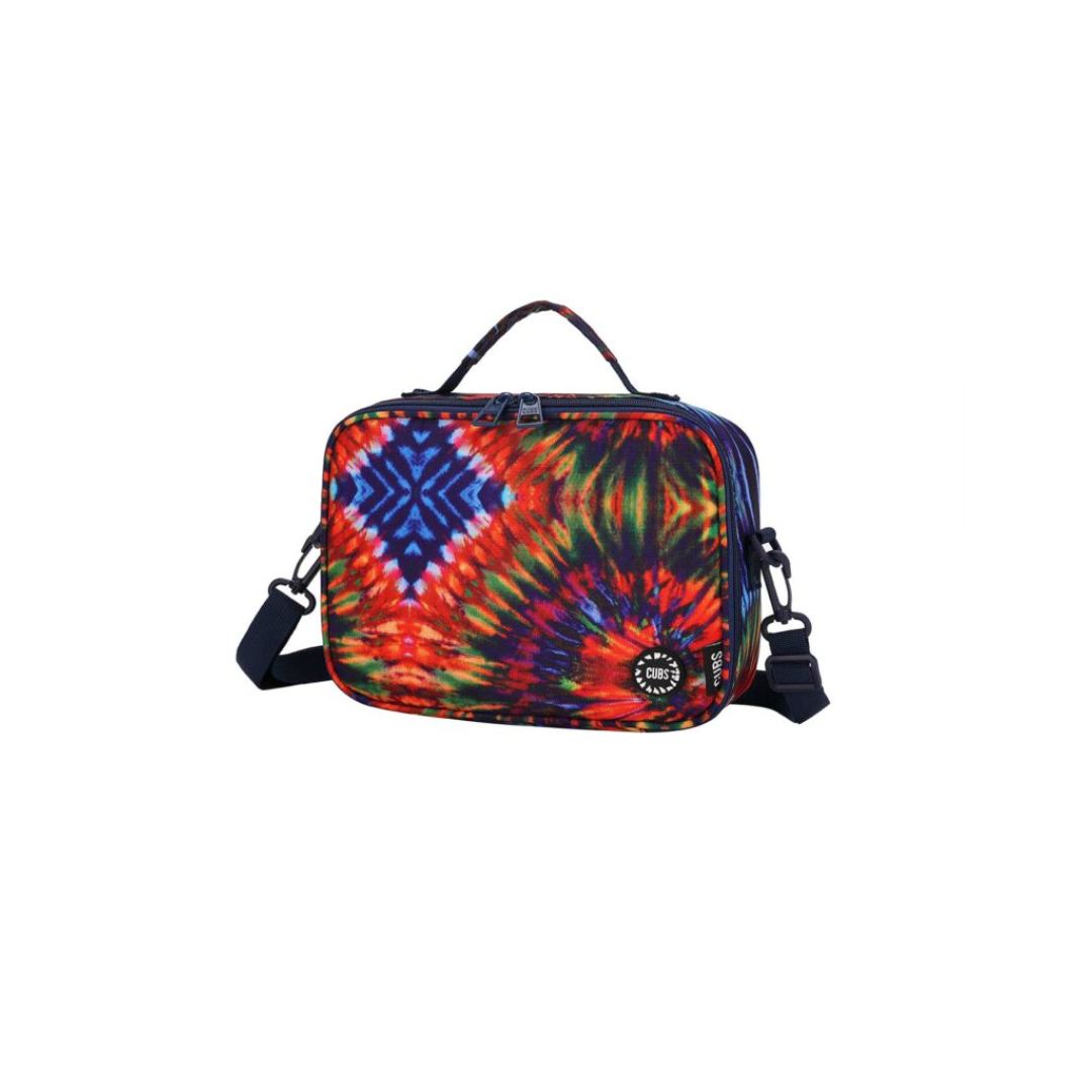 Junior Student Backpack Navy/Red Tie Dye Lunch Bag
