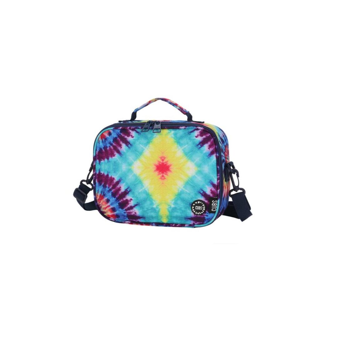 Junior Student Backpack Turquoise Tie-Dye 2 Lunch Bag