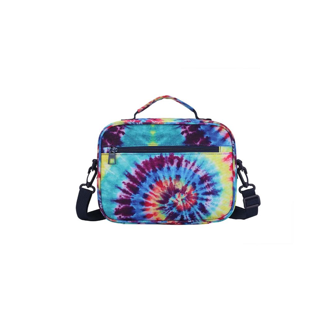 Junior Student Backpack Turquoise Tie-Dye 2 Lunch Bag