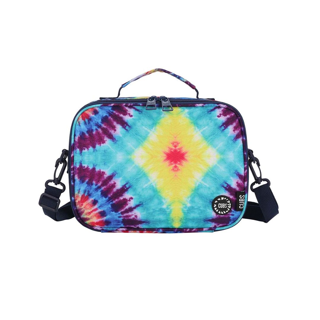 Junior Student Backpack Turquoise Tie-Dye 2 Lunch Bag