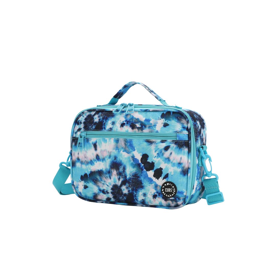 Turquoise Tie Dye Lunch Bag