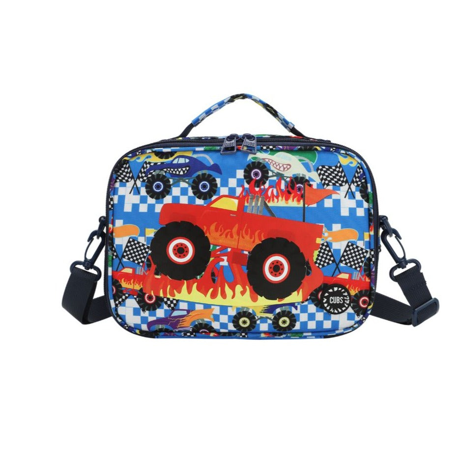 Monster Truck In Flames Lunch Bag