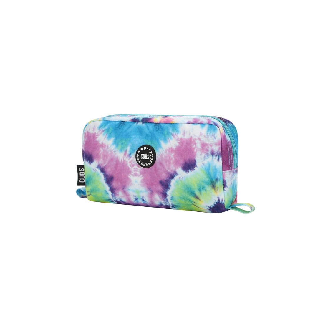 Tie Dye Purple & Turqoise Pencil Case