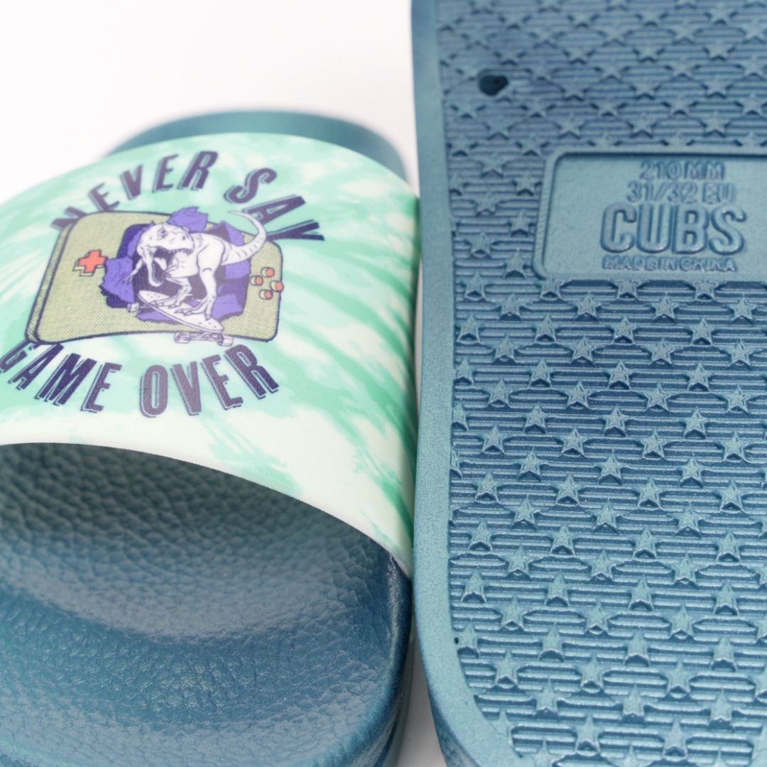 Dino Never Game Over Blue Slides