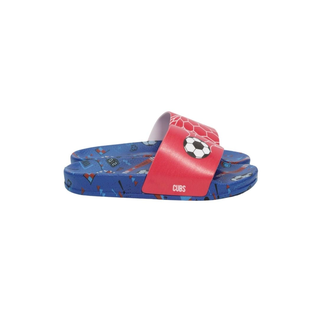 Red Football Goal Navy Slides