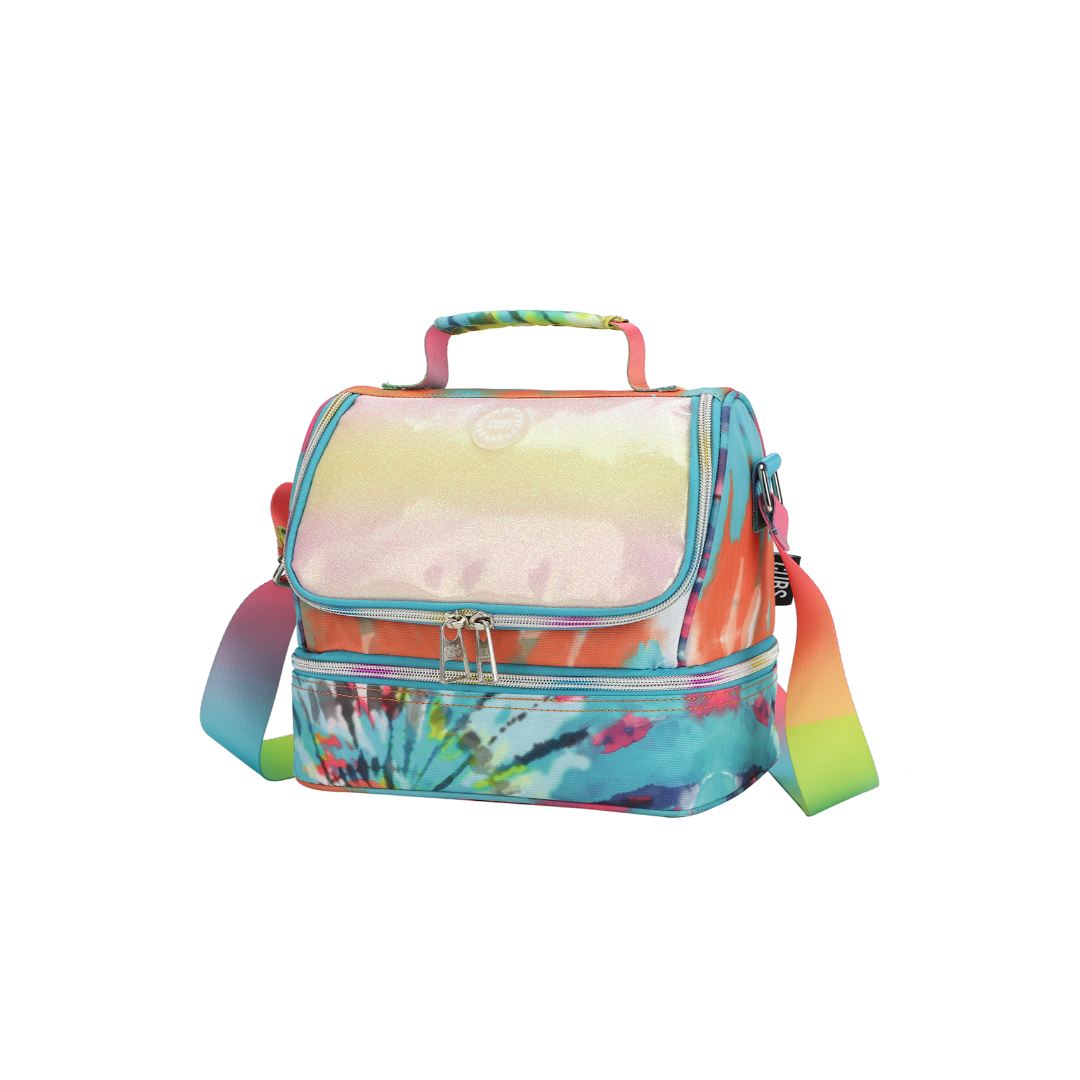 Green & Yellow Tie Dye Lunch Bag