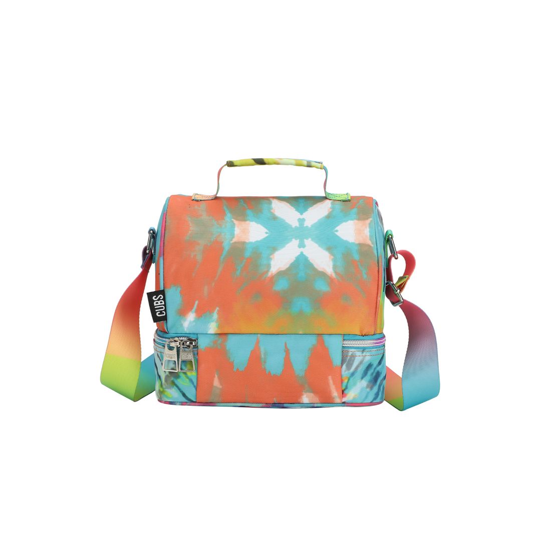 Green & Yellow Tie Dye Lunch Bag