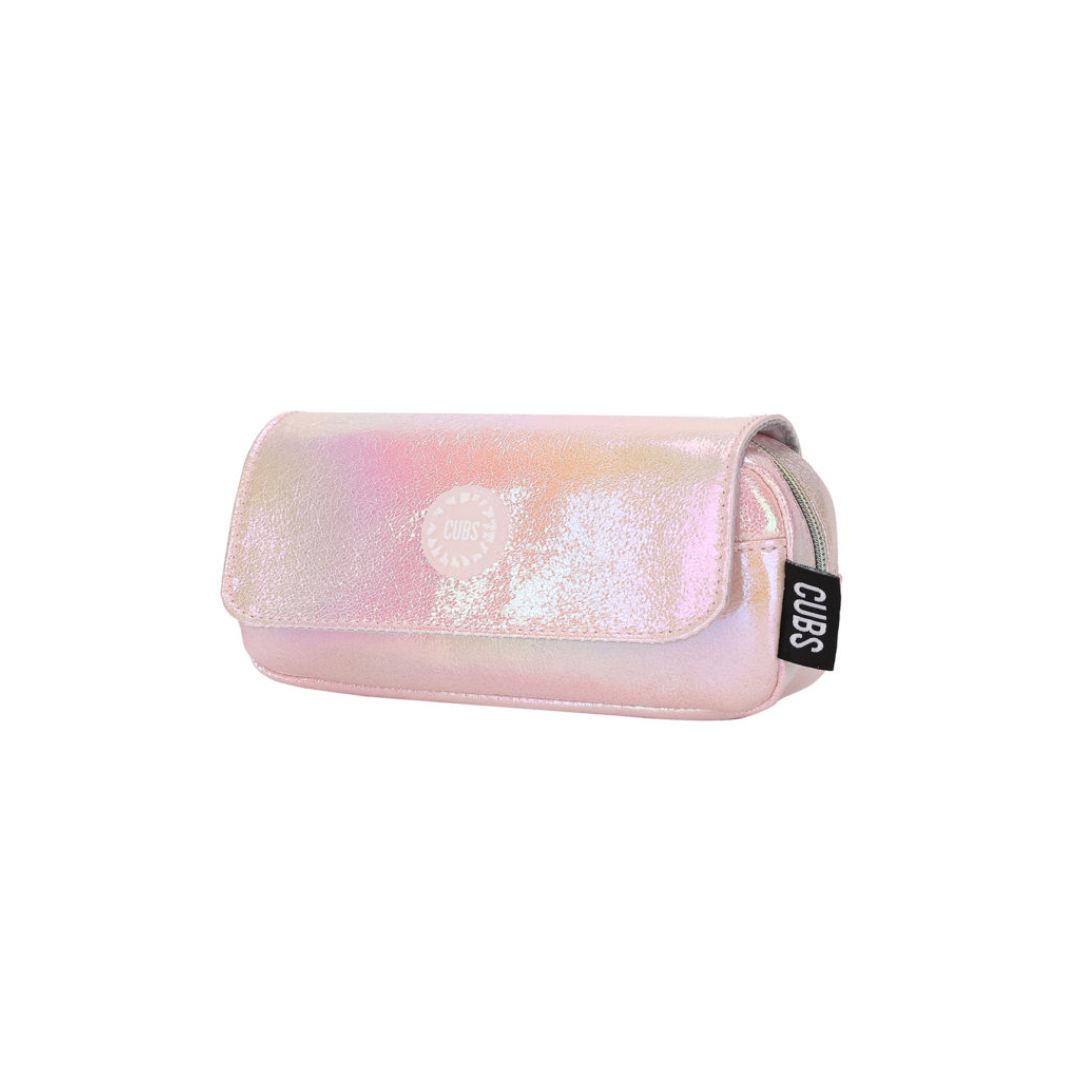 Pink Pu Pencil Case Pink