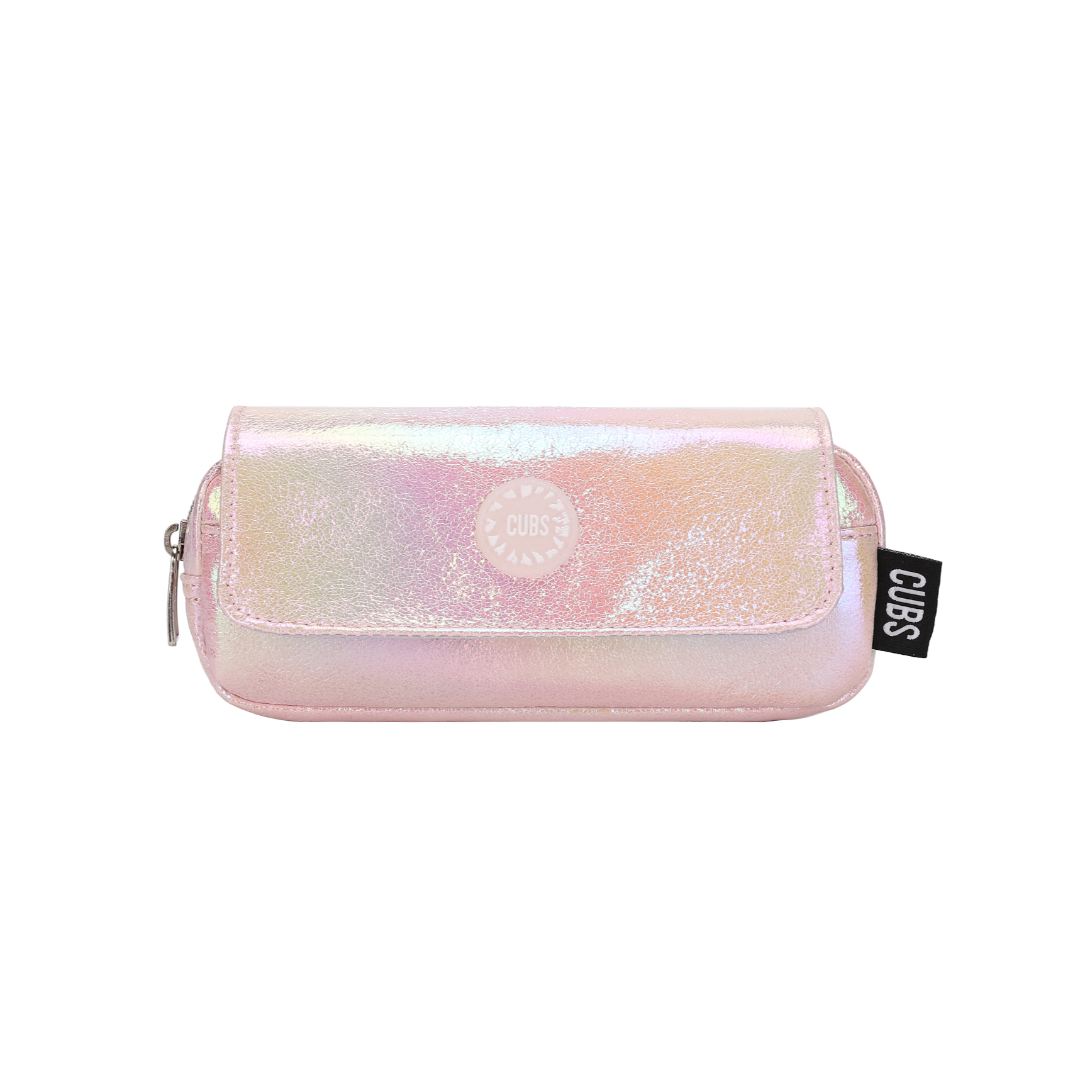 Pink Pu Pencil Case Pink