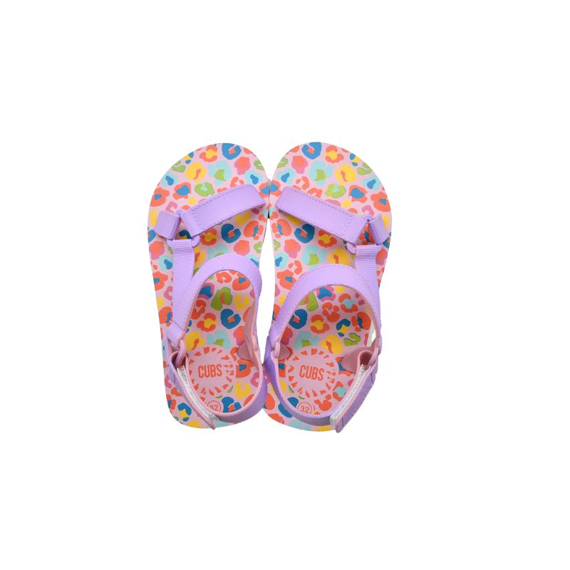 Leopard Girls Sling Sandals