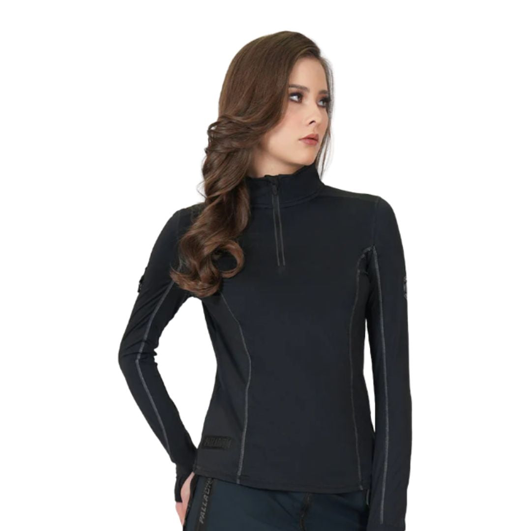Half Zip Long Sleeve T-shirt