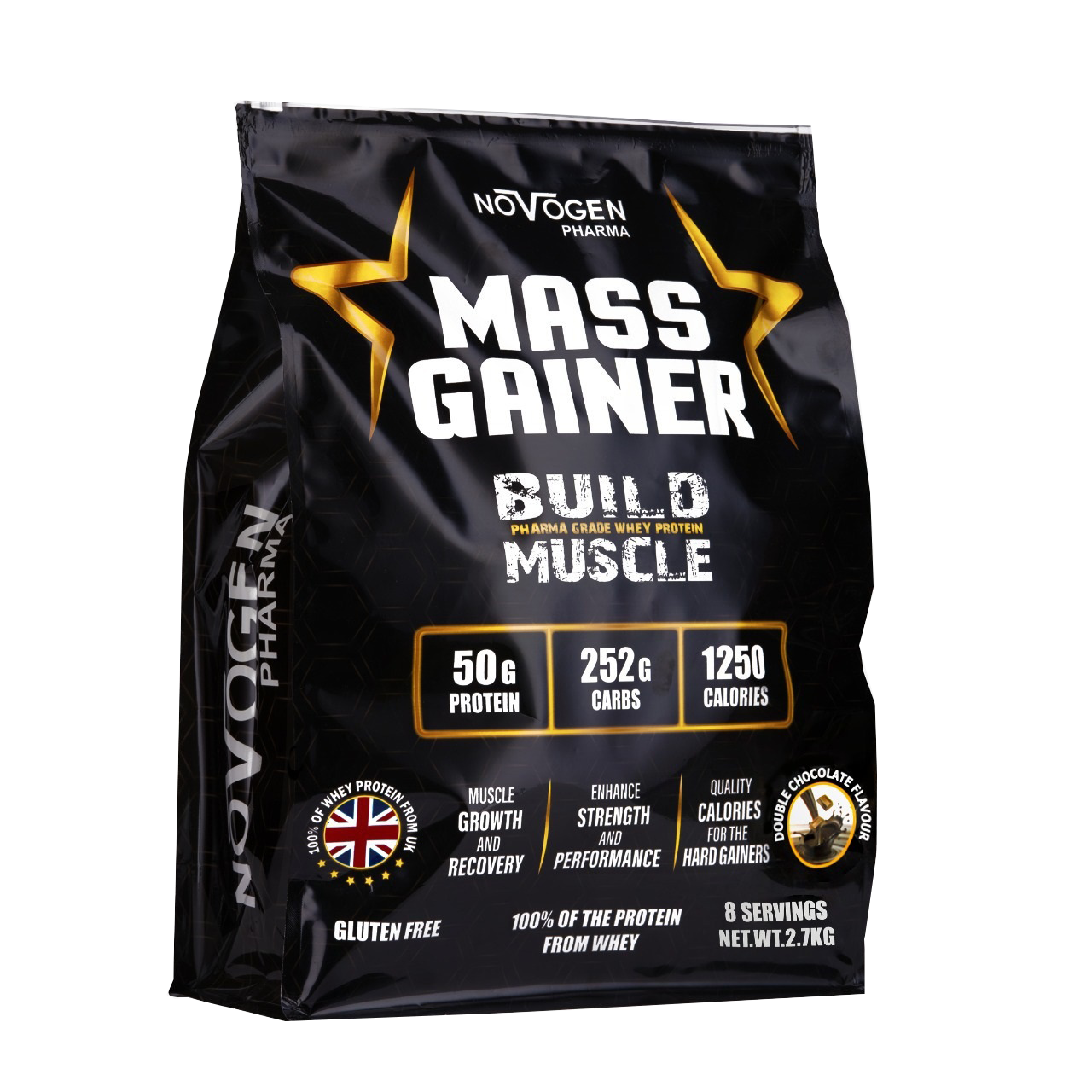 Mass gainer 2.7 KG- 8 Servings-Double Chocolate