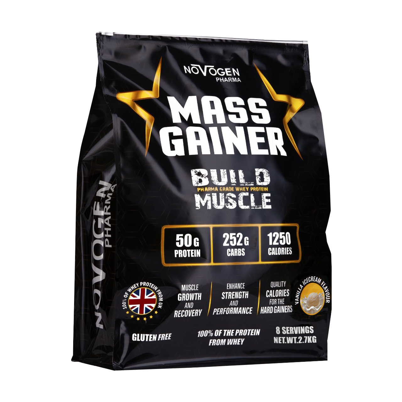 Mass gainer 2.7 KG- 8 Servings-Ice Cream Vanilla