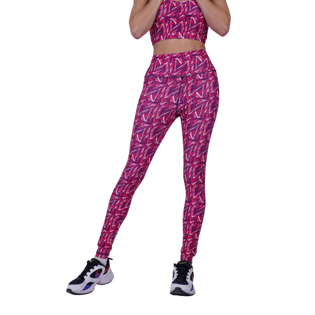 Fringoo - Leggings - Donna Colour Triangles Taglia Unica Fringoo - Leggings - Donna Colour Triangles Taglia Unica