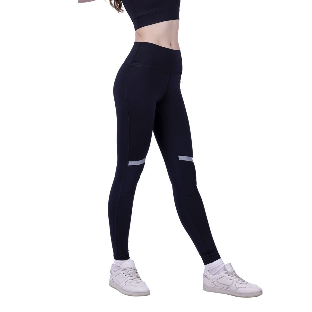 Reflective Cut Detail Leggings