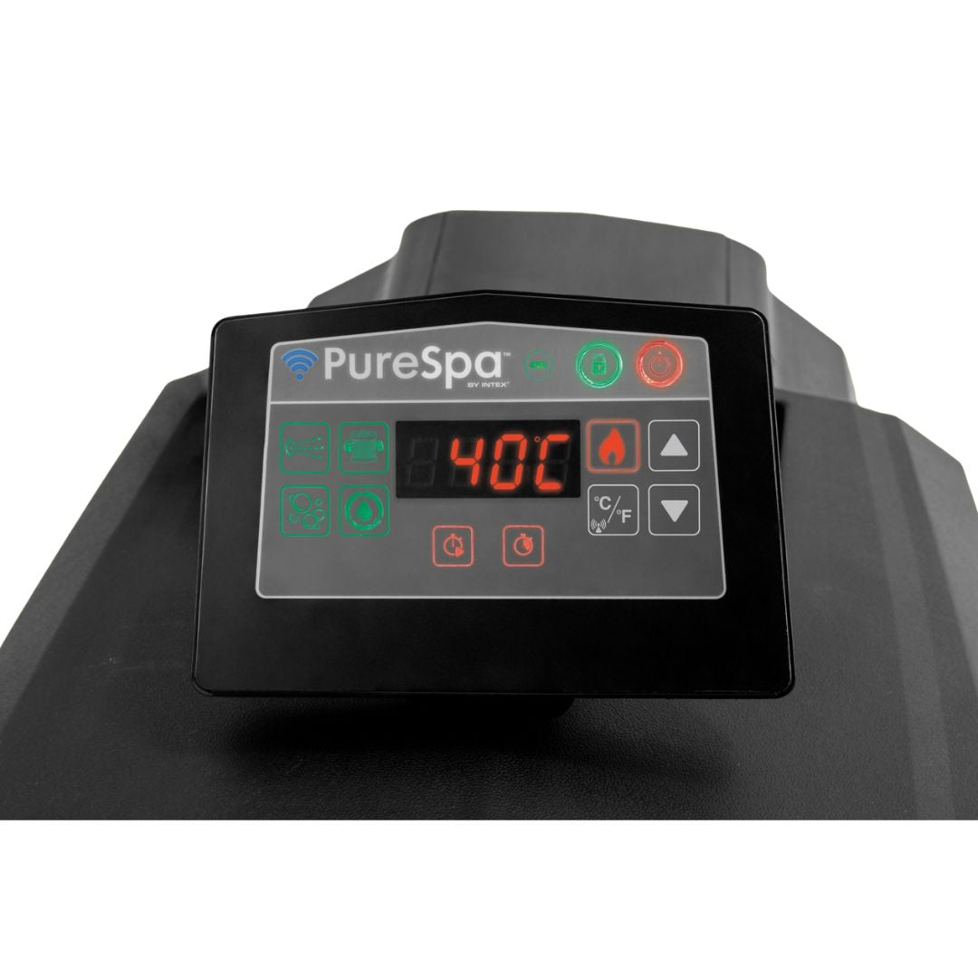 6-Person Onyx Black Octagon Combo Spa Set