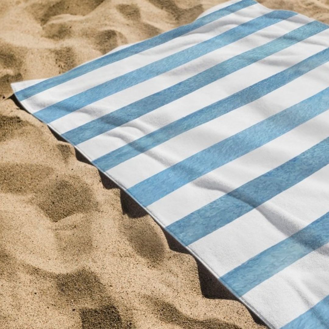 Printed Terry Microfiber Beach Towel