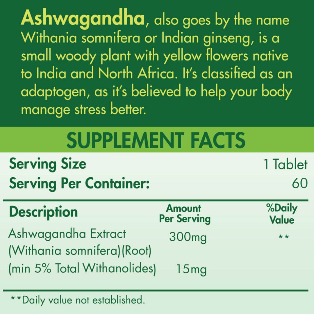 Ashwagandha 600-30Serv 60Tabs