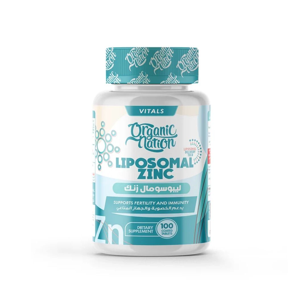 Liposomal Zinc Gluconate 25mg - 100 Tablets - 100 Servings