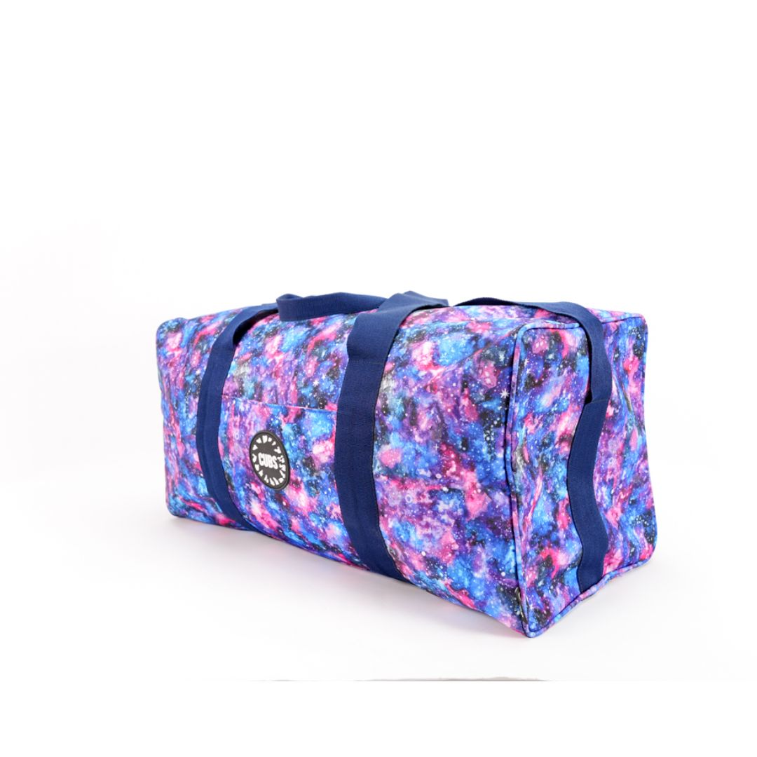 Turquoise Galaxy Weekender Duffle Bag