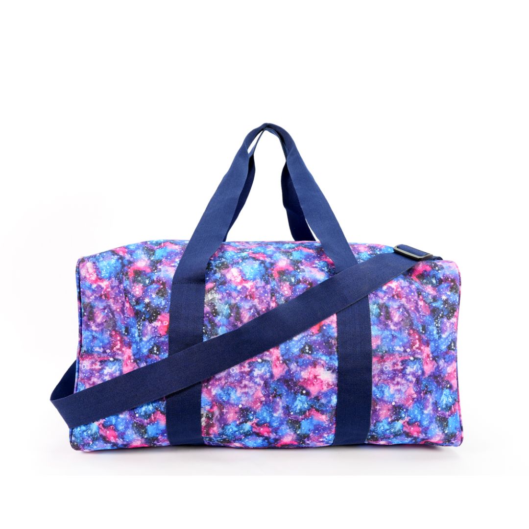 Turquoise Galaxy Weekender Duffle Bag