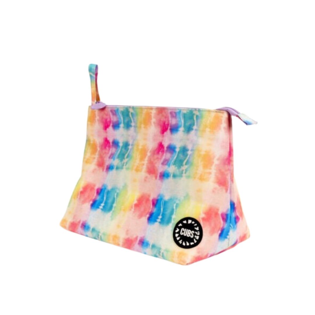Tie Dye Water Colors Pink Rays L Pouch