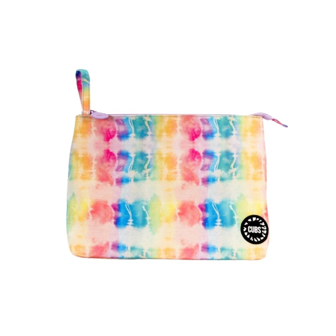 Tie Dye Water Colors Pink Rays L Pouch