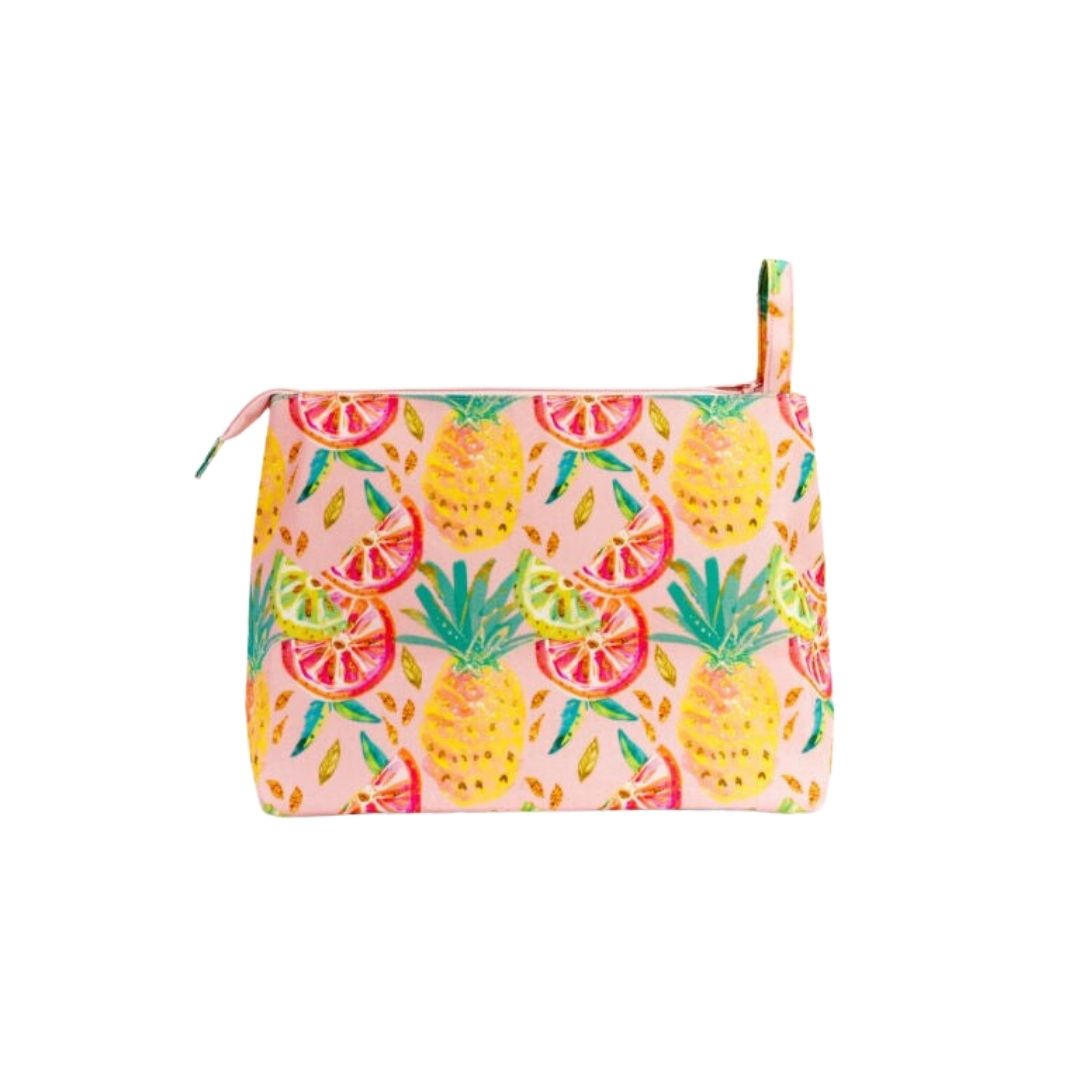 Golden Pineapples & Lemons Large Pouch