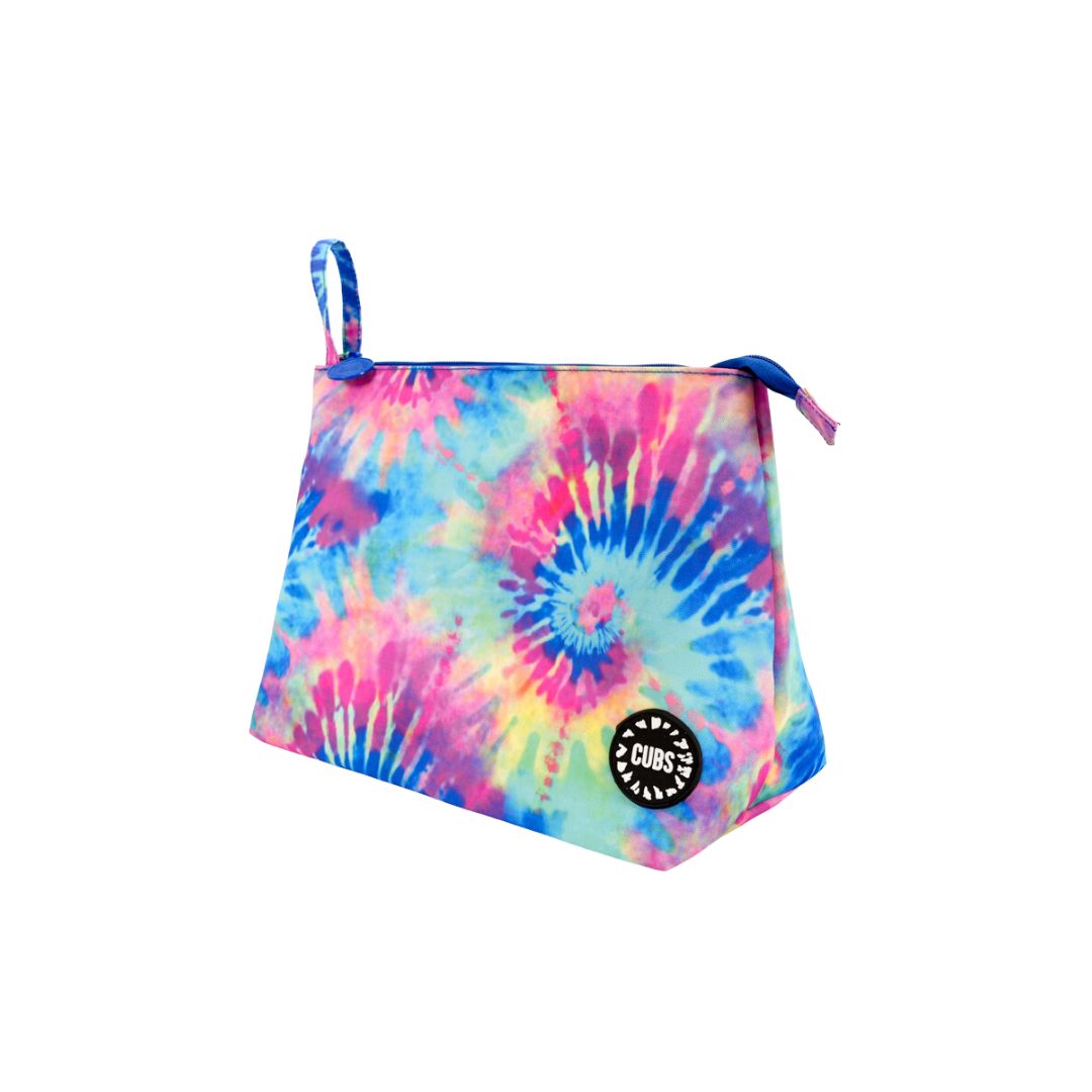 Colorful Tie Dye Pink & Turqoise Pouch