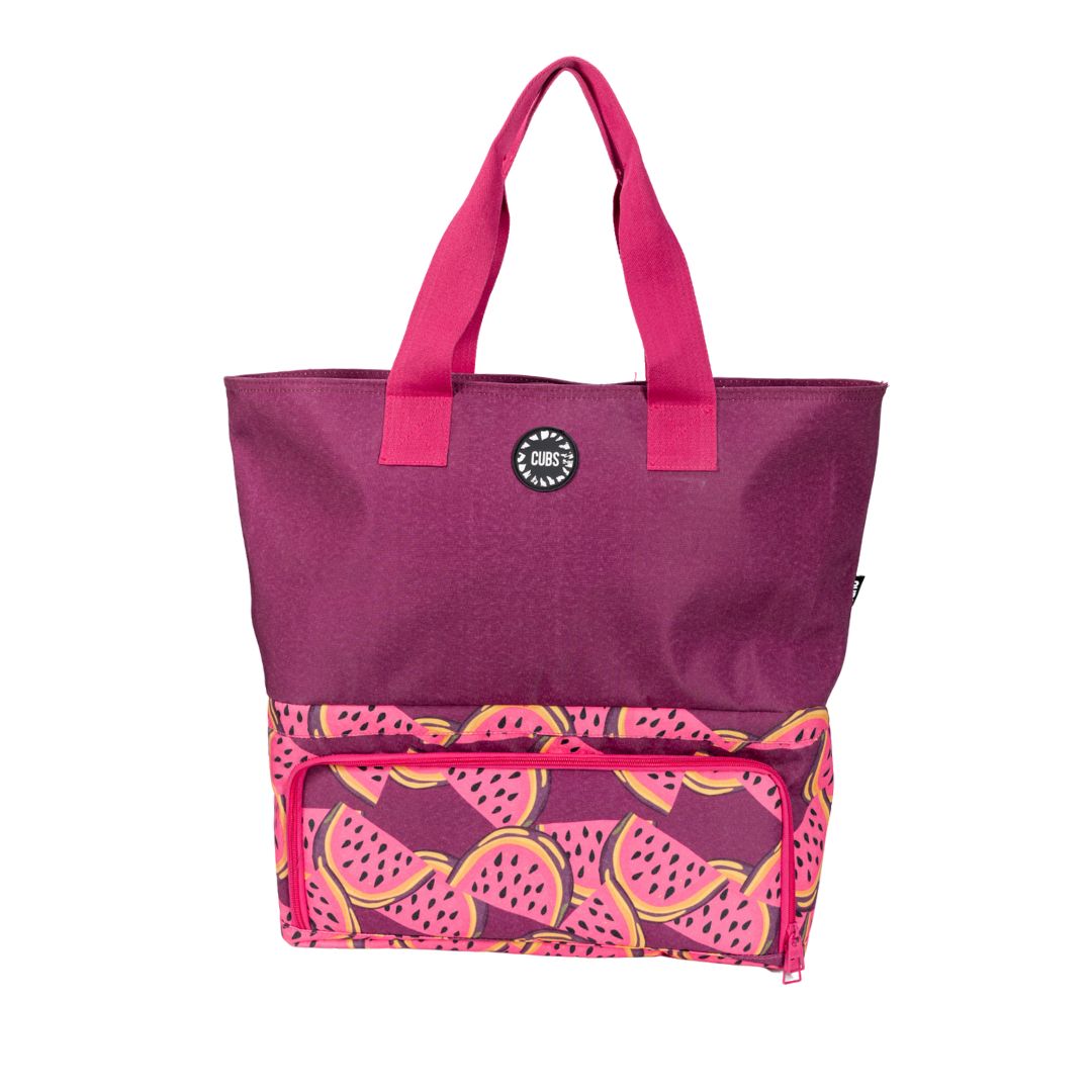 Purple Watermelons Tote Cooler Bag